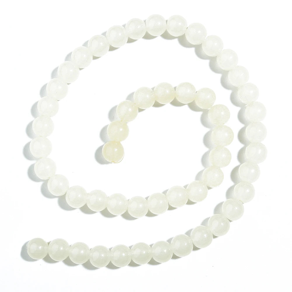 6/8mm Solid Color Glass Beads