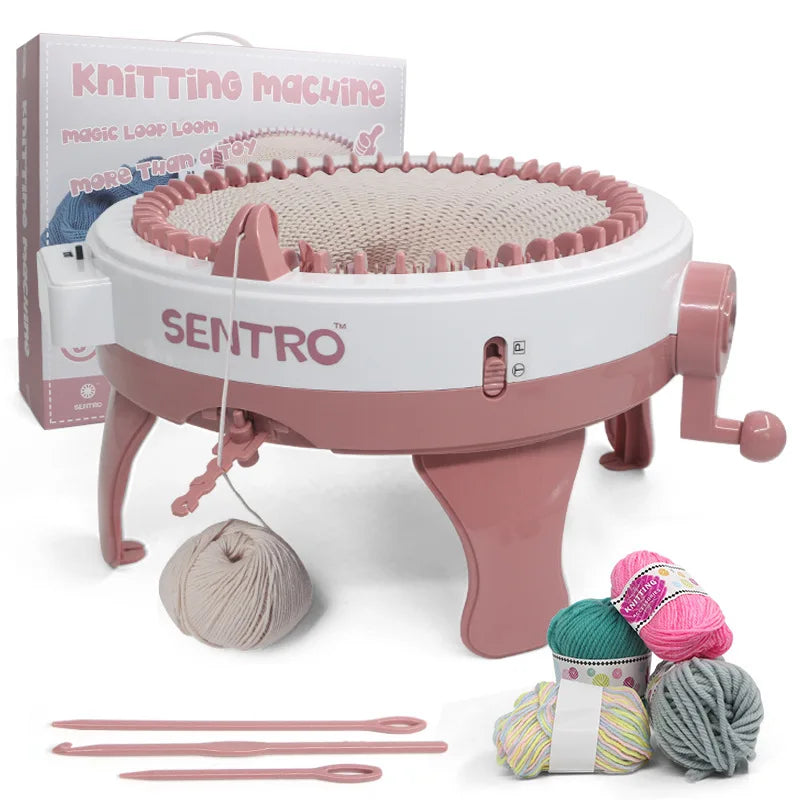 48-Needle Handmade Knitting Machine – Wool Loom for Scarves, Sweaters & Hats