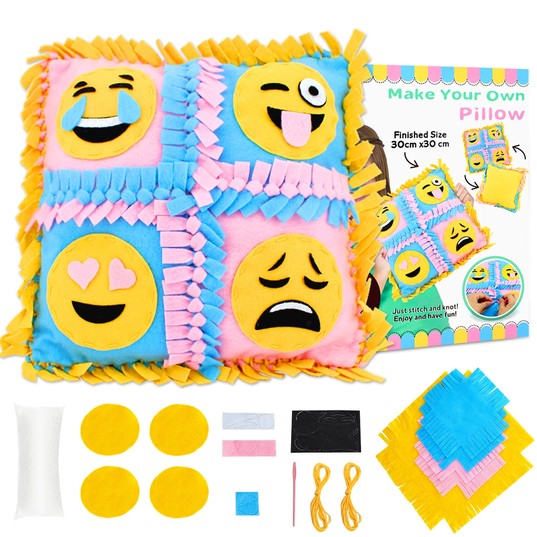 Unicorn Felt Craft Kit – 5pcs DIY Sewing Fabric Set for Kids & Adults