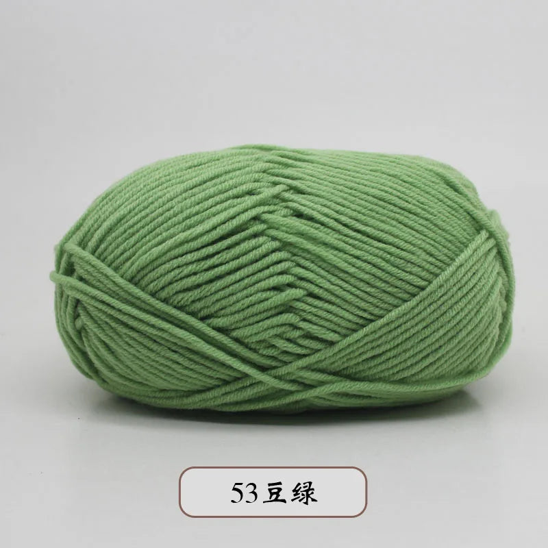 50g 5 Ply Milk Cotton Yarn – Soft Handwoven Knitting & Crochet Wool