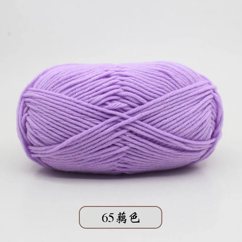 50g 5 Ply Milk Cotton Yarn – Soft Handwoven Knitting & Crochet Wool