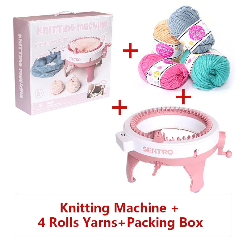 48-Needle Handmade Knitting Machine – Wool Loom for Scarves, Sweaters & Hats