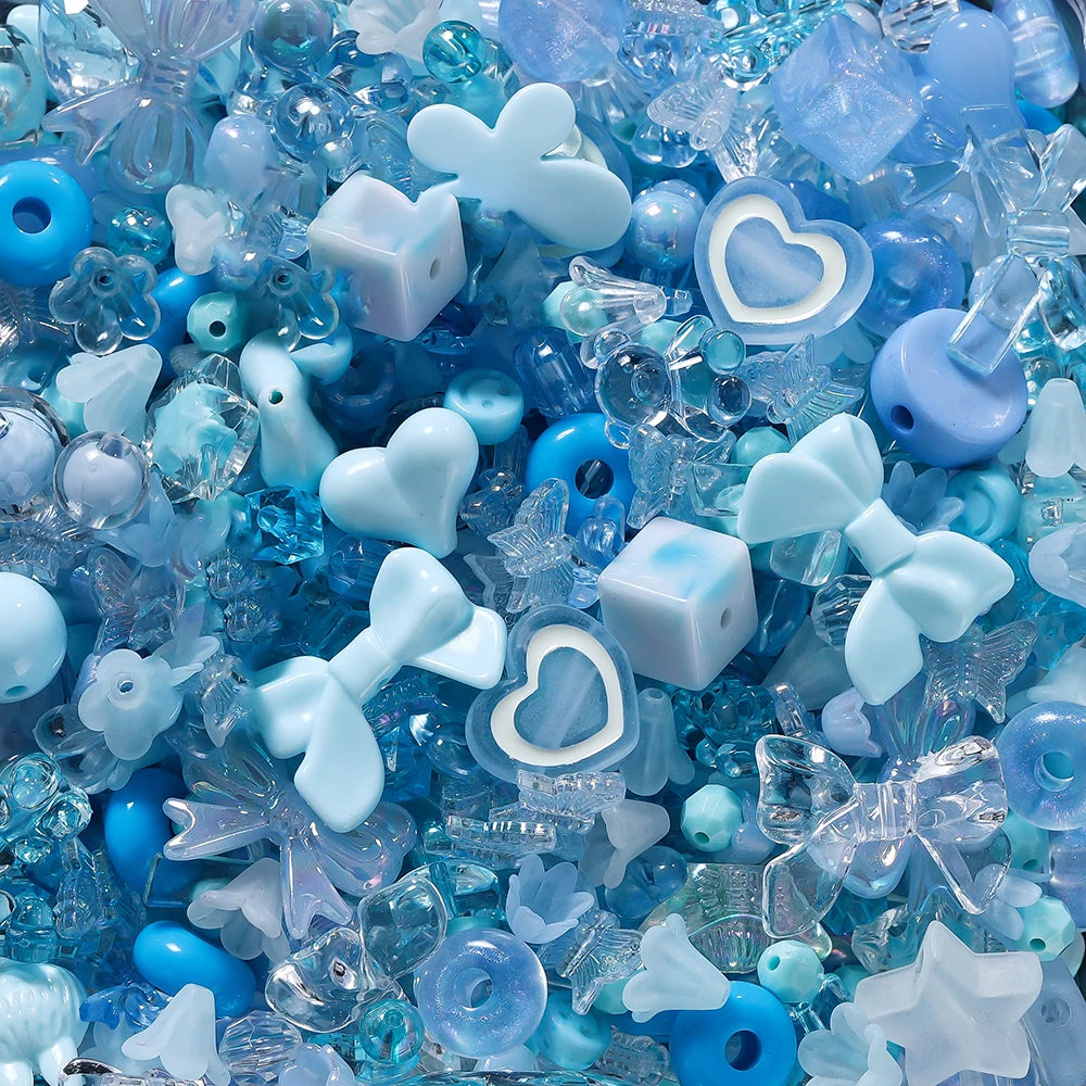Mixed Acrylic Beads – Bowknot, Star, Heart & Butterfly DIY Jewelry