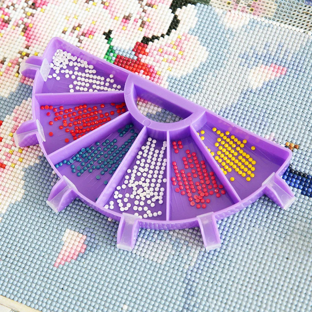 6-Grid Diamond Painting Tray Kit – Large Capacity Drill Organizer