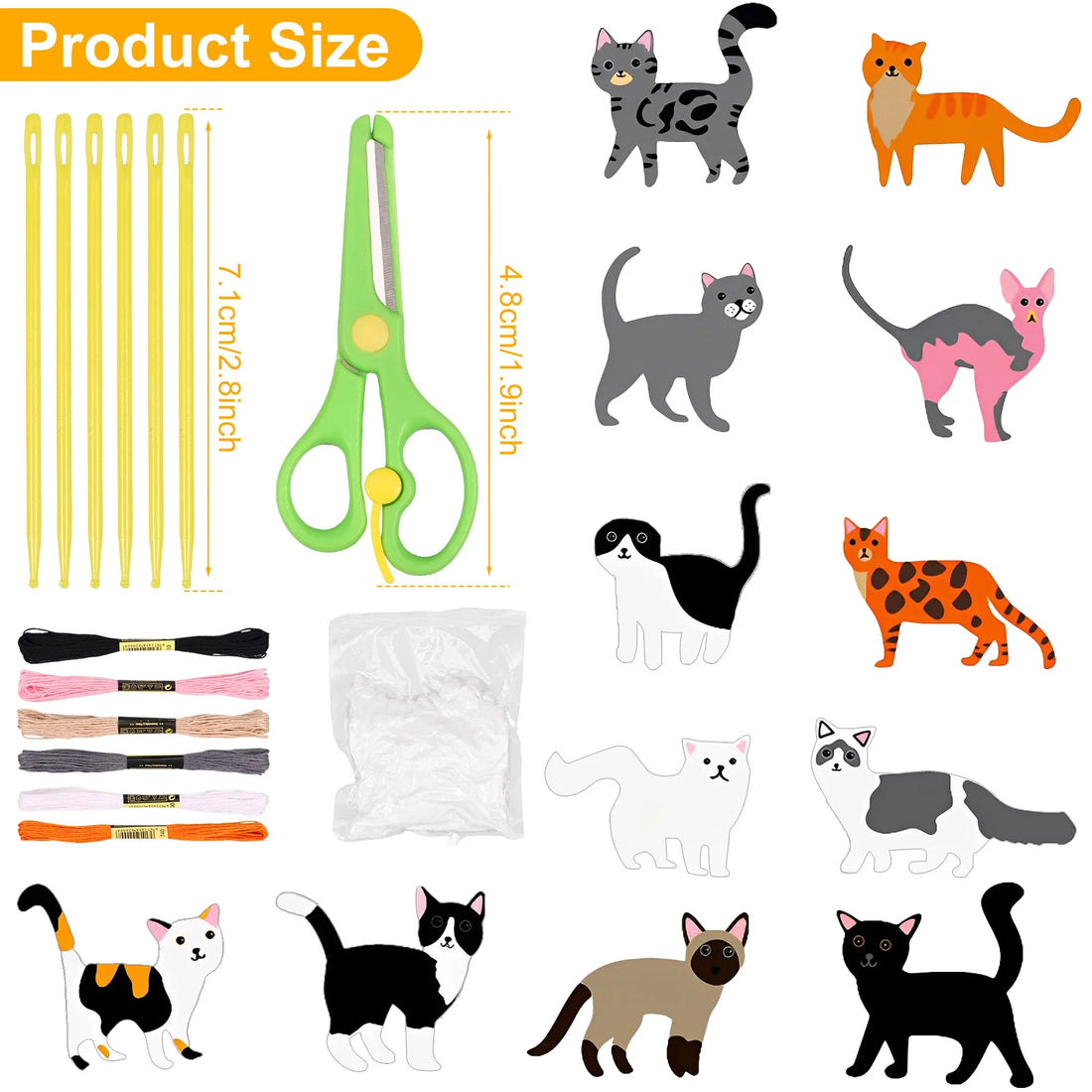 Sea Animals DIY Sewing Felt Plush Kit for Kids