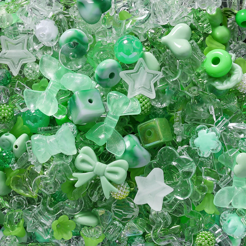 Mixed Acrylic Beads – Bowknot, Star, Heart & Butterfly DIY Jewelry
