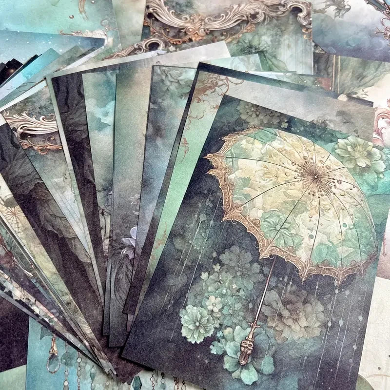 Retro Scrapbook Craft Paper Set