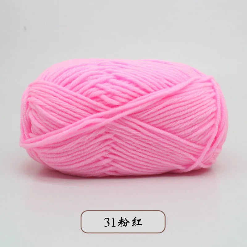 50g 5 Ply Milk Cotton Yarn – Soft Handwoven Knitting & Crochet Wool