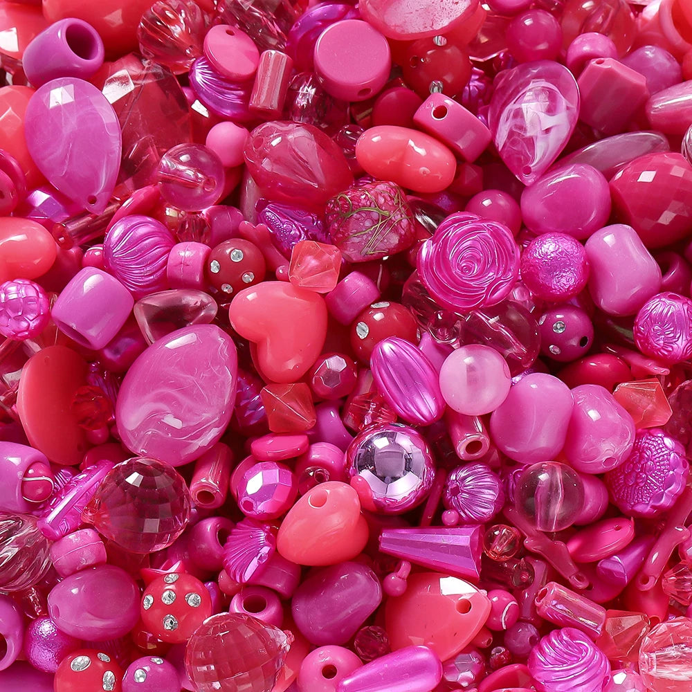 Mixed Acrylic Beads – Bowknot, Star, Heart & Butterfly DIY Jewelry