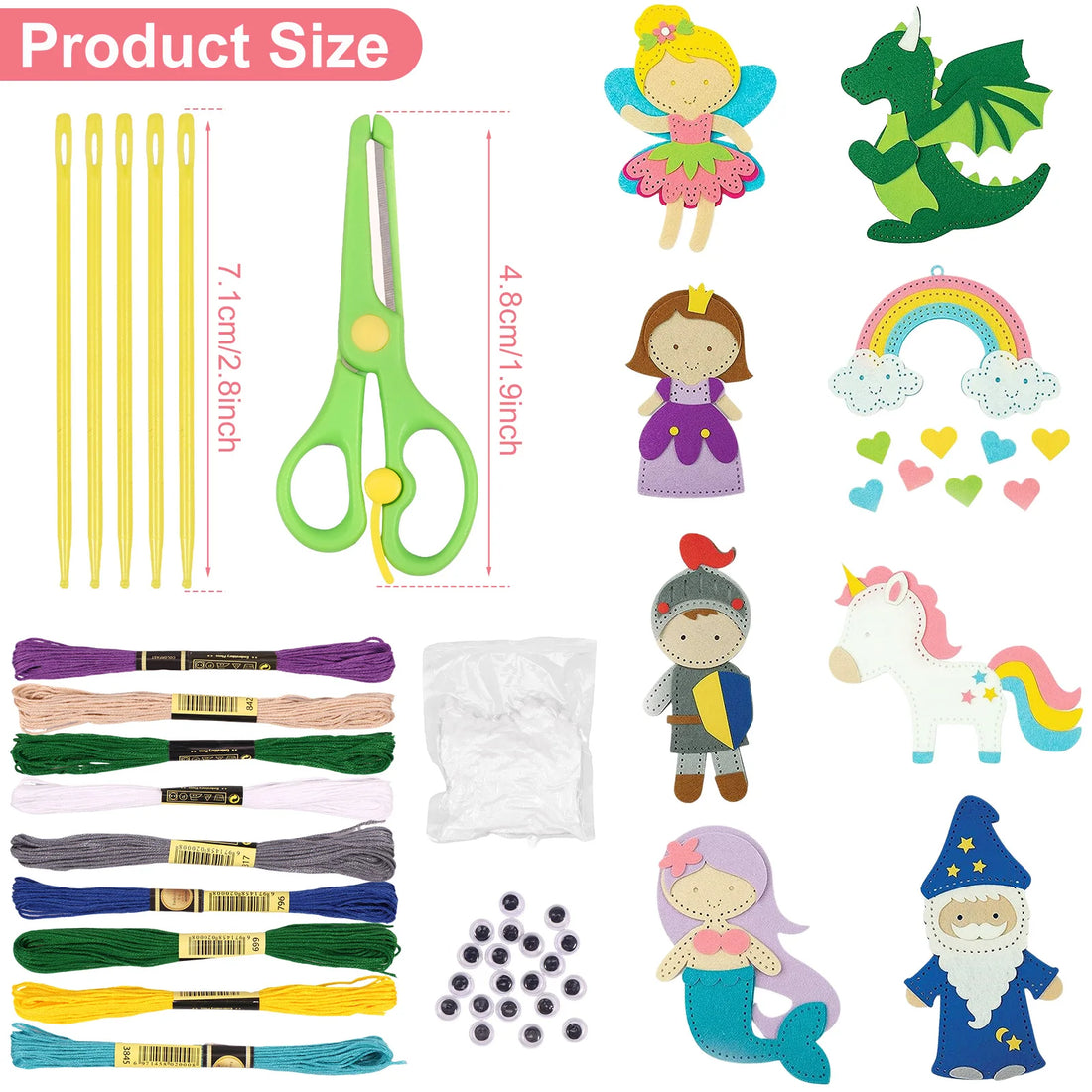 Sea Animals DIY Sewing Felt Plush Kit for Kids