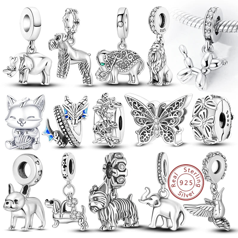 925 Sterling Silver Animal Charms