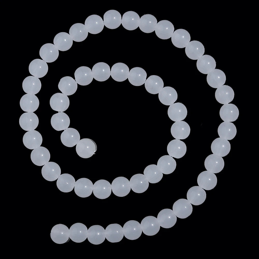 6/8mm Solid Color Glass Beads