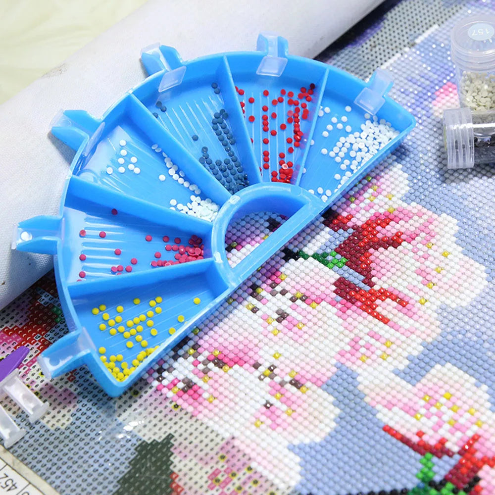 6-Grid Diamond Painting Tray Kit – Large Capacity Drill Organizer
