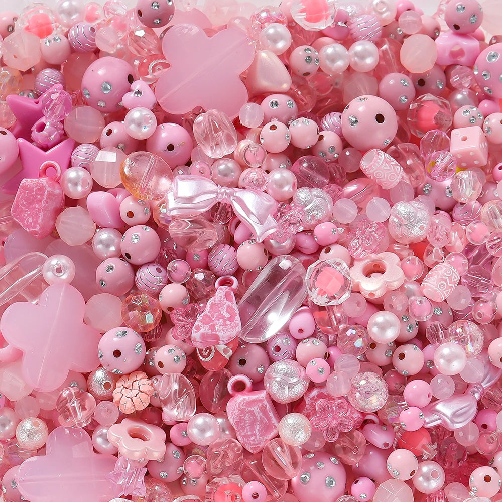 Mixed Acrylic Beads – Bowknot, Star, Heart & Butterfly DIY Jewelry