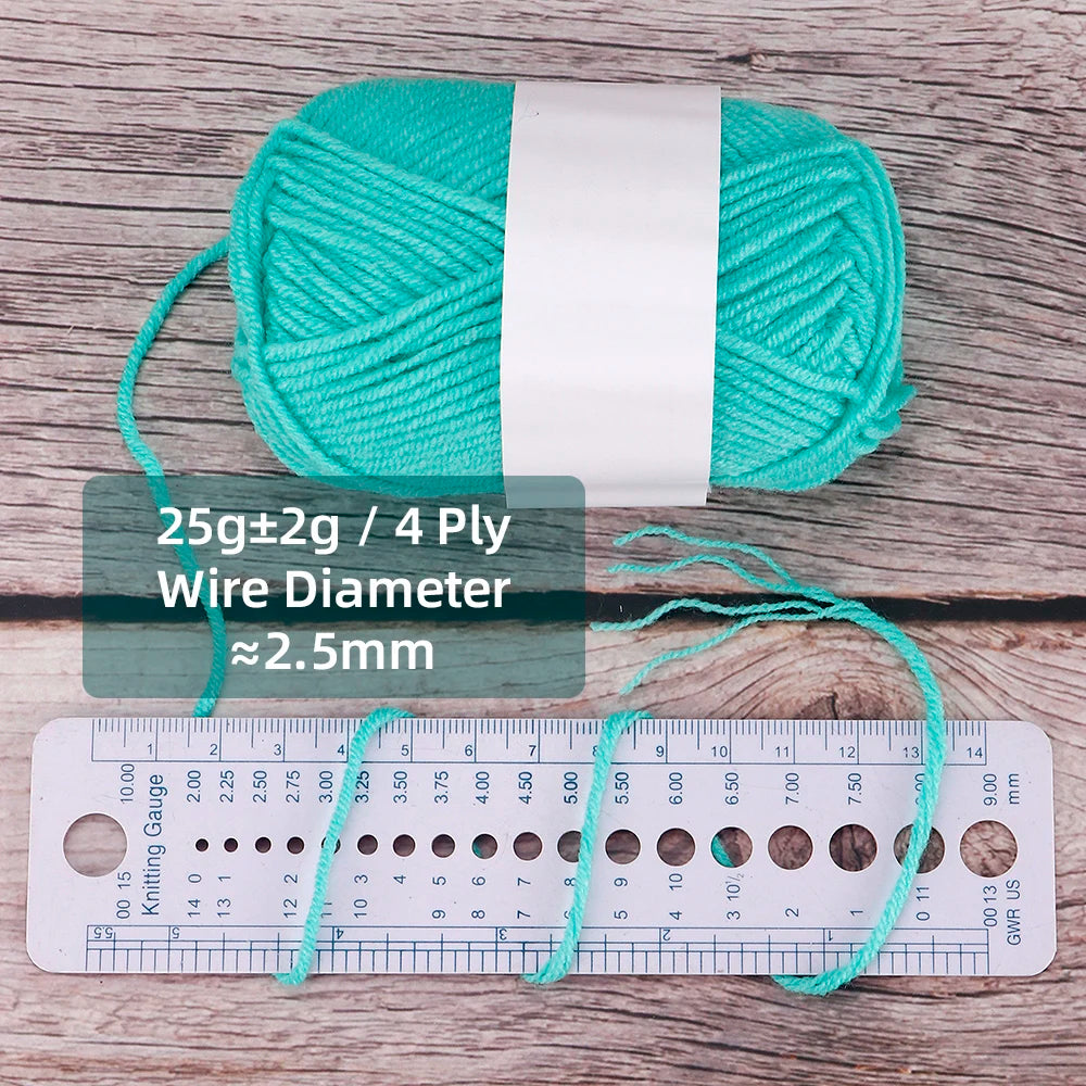 4 Ply Milk Cotton Yarn Set – 25/50pcs Soft Knitting & Crochet Threads