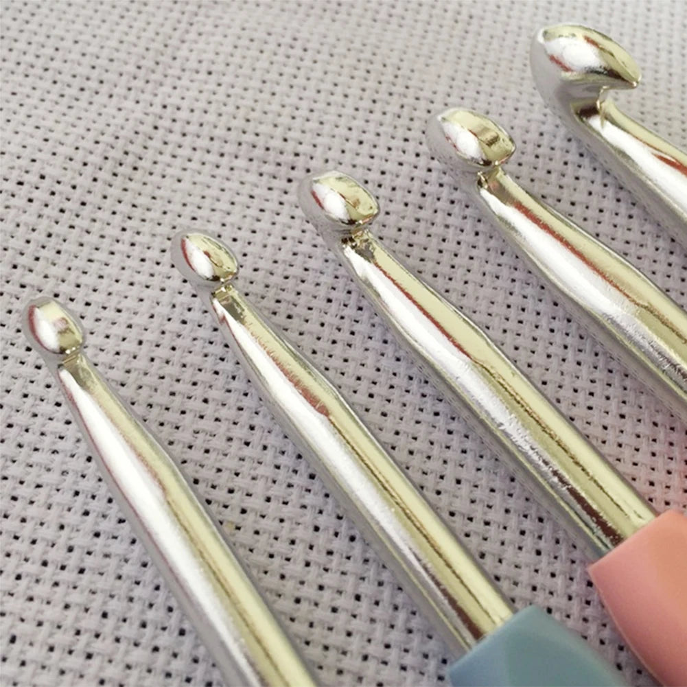 14pcs Aluminum Knitting Needles Set