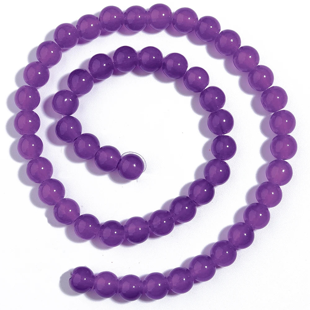 6/8mm Solid Color Glass Beads