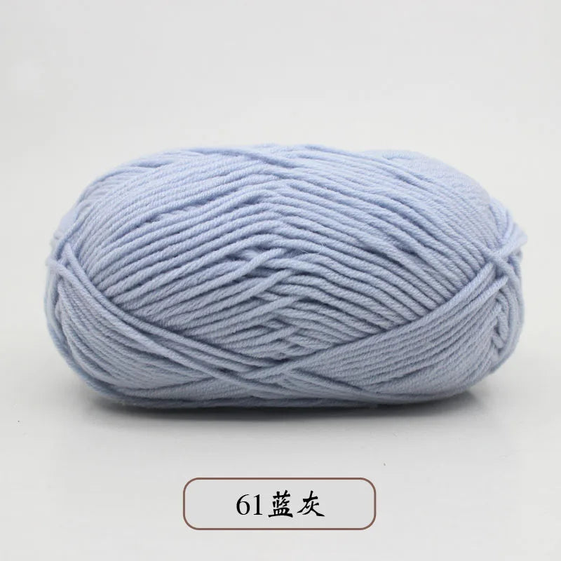 50g 5 Ply Milk Cotton Yarn – Soft Handwoven Knitting & Crochet Wool