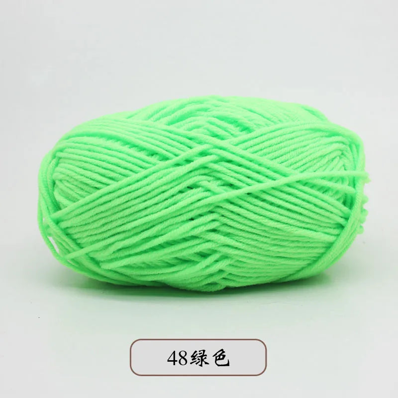 50g 5 Ply Milk Cotton Yarn – Soft Handwoven Knitting & Crochet Wool