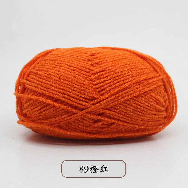 50g 5 Ply Milk Cotton Yarn – Soft Handwoven Knitting & Crochet Wool