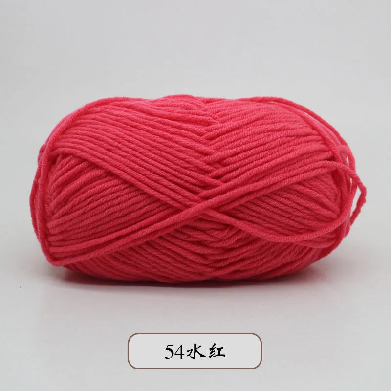 50g 5 Ply Milk Cotton Yarn – Soft Handwoven Knitting & Crochet Wool