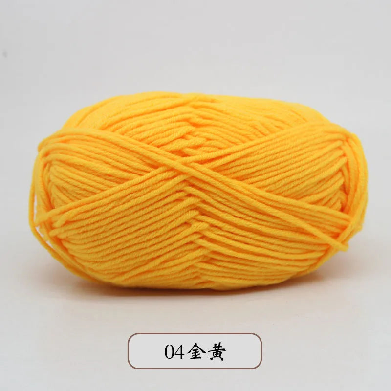 50g 5 Ply Milk Cotton Yarn – Soft Handwoven Knitting & Crochet Wool