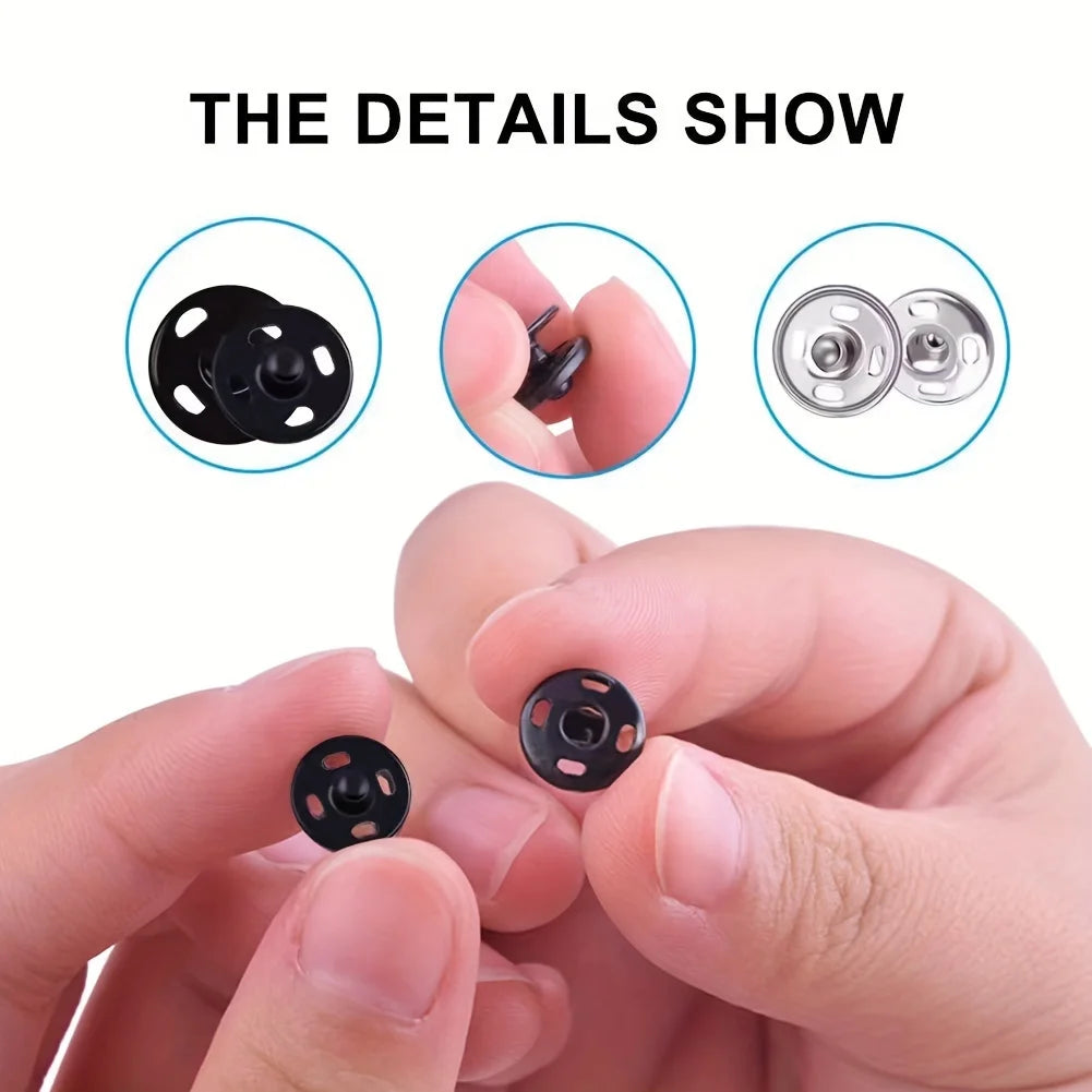 50 Pairs Metal Skirt & Pants Hooks Set