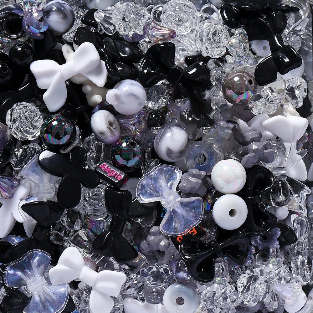 Mixed Acrylic Beads – Bowknot, Star, Heart & Butterfly DIY Jewelry