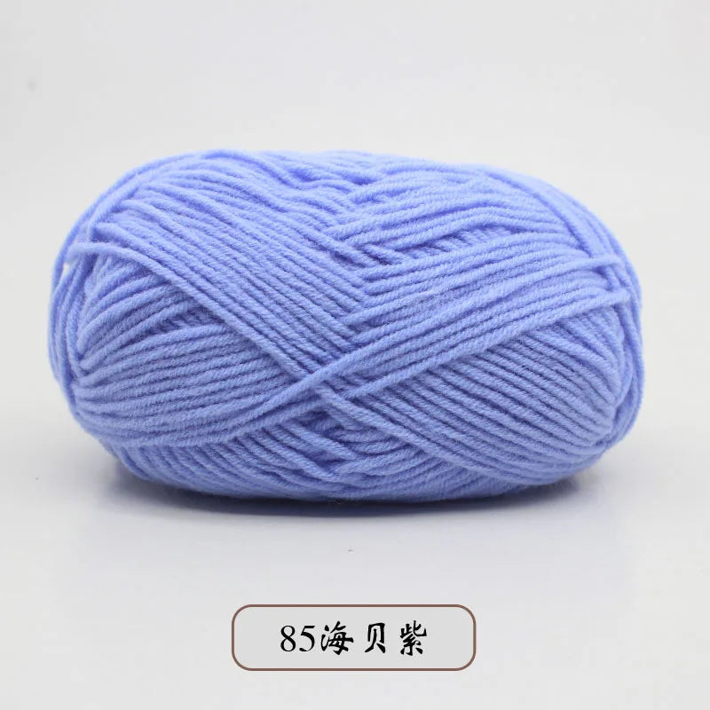 50g 5 Ply Milk Cotton Yarn – Soft Handwoven Knitting & Crochet Wool