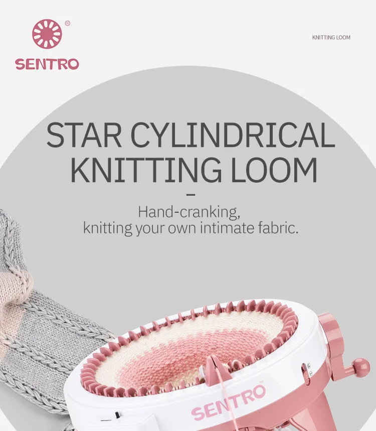 48-Needle Handmade Knitting Machine – Wool Loom for Scarves, Sweaters & Hats