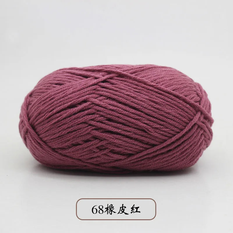 50g 5 Ply Milk Cotton Yarn – Soft Handwoven Knitting & Crochet Wool