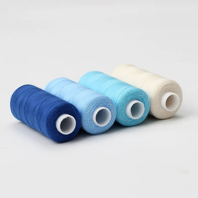 10-Color Polyester Sewing Thread Set – 400 Yards per Spool