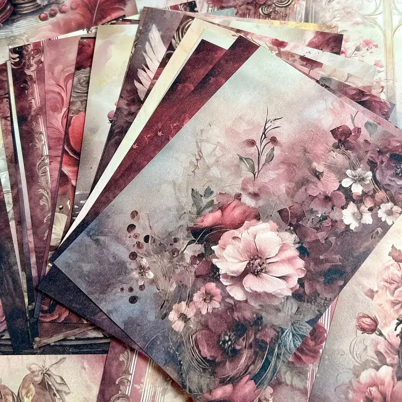 Retro Scrapbook Craft Paper Set