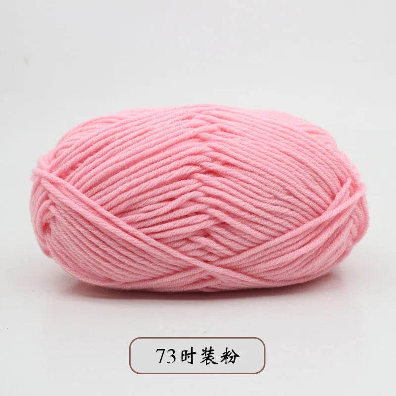 50g 5 Ply Milk Cotton Yarn – Soft Handwoven Knitting & Crochet Wool