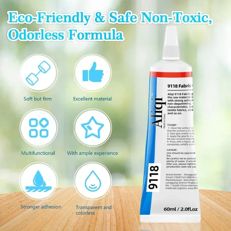 Strong Fabric Glue – Transparent Quick-Dry Multipurpose Waterproof Adhesive
