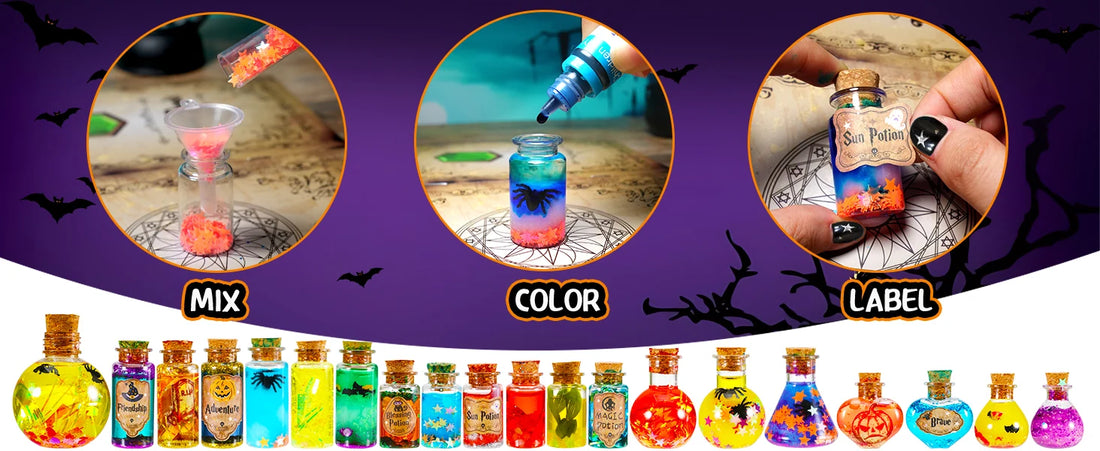DIY Magical Potions Kit – Color-Changing Witch Craft Set for Kids