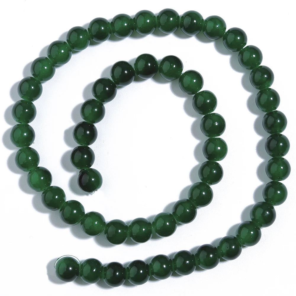 6/8mm Solid Color Glass Beads