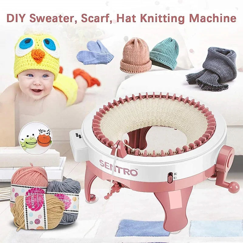 48-Needle Handmade Knitting Machine – Wool Loom for Scarves, Sweaters & Hats