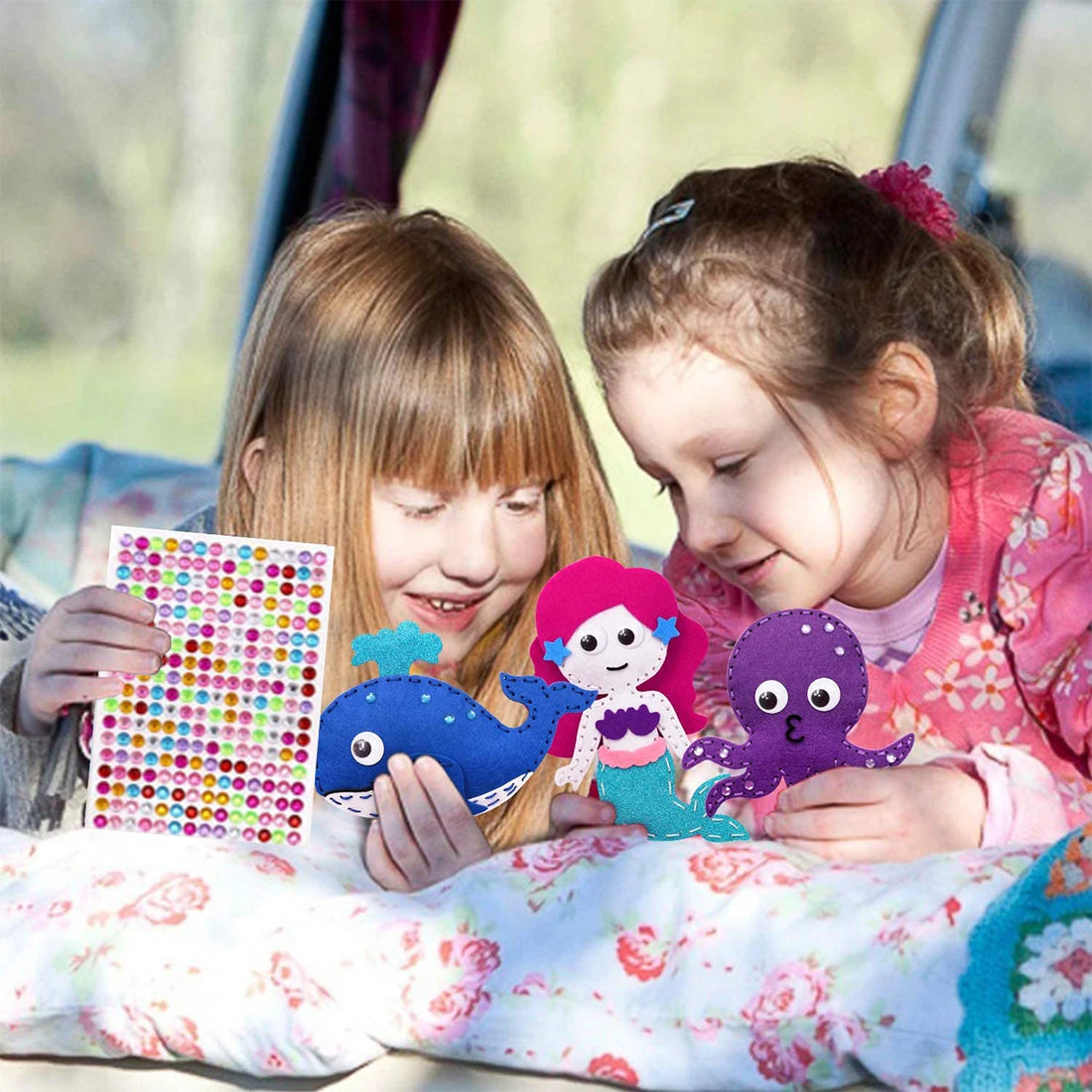 Sea Animals DIY Sewing Felt Plush Kit for Kids