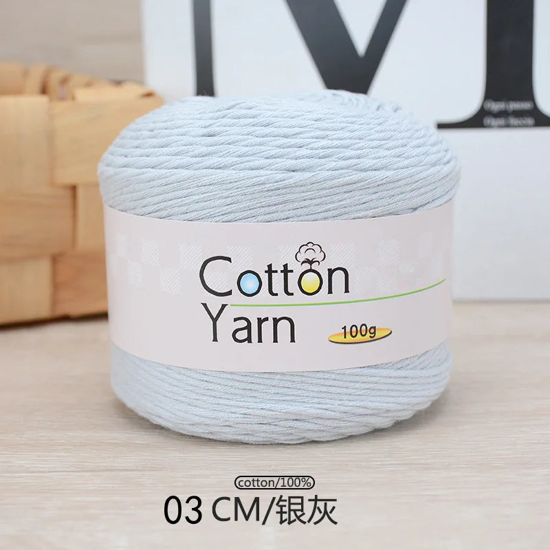 100g 100% Cotton Hand Knitting Yarn – Soft Crochet Thread