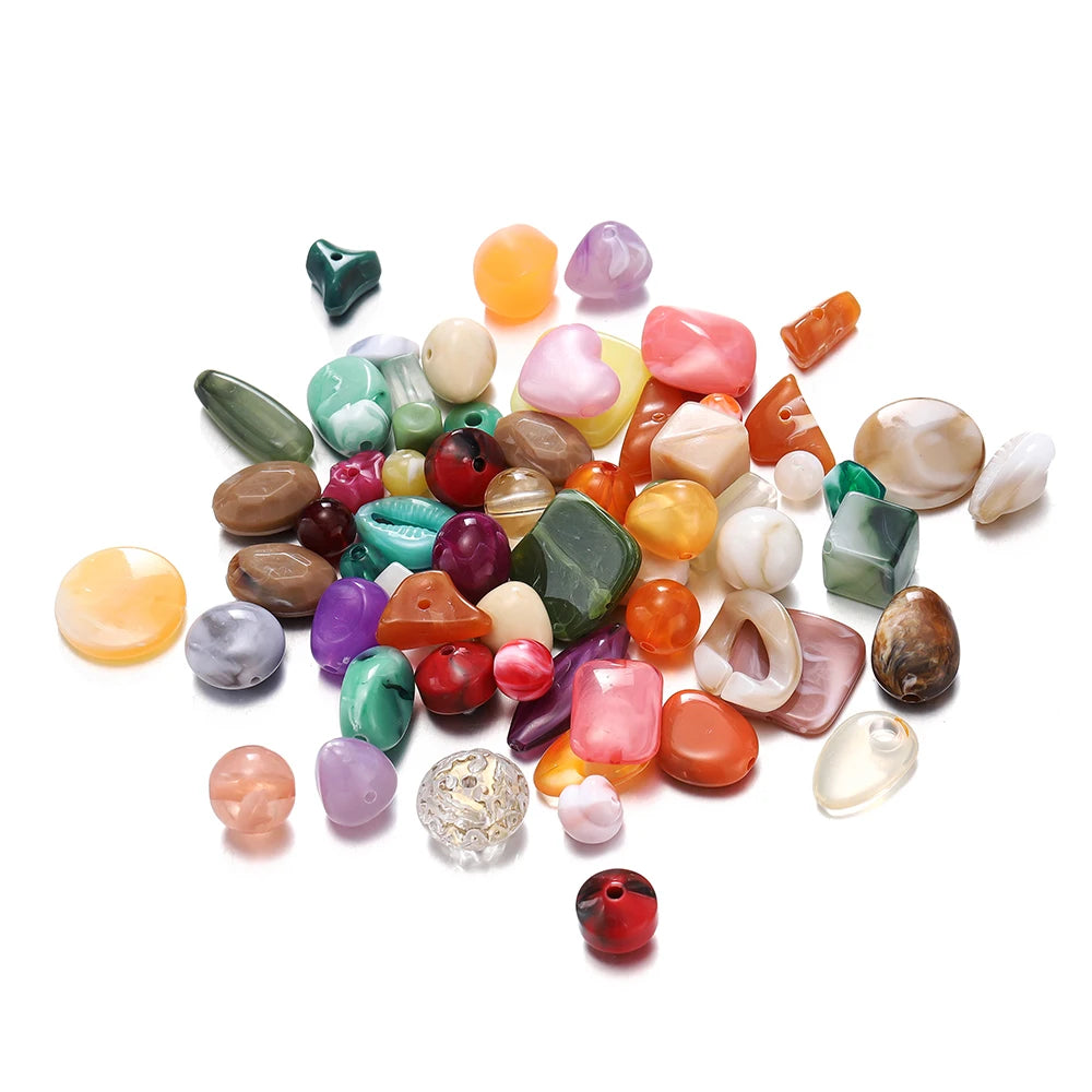 Mixed Acrylic Beads – Bowknot, Star, Heart & Butterfly DIY Jewelry