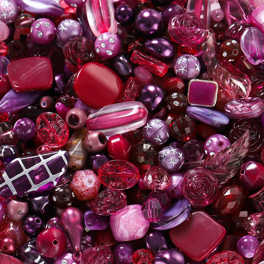Mixed Acrylic Beads – Bowknot, Star, Heart & Butterfly DIY Jewelry
