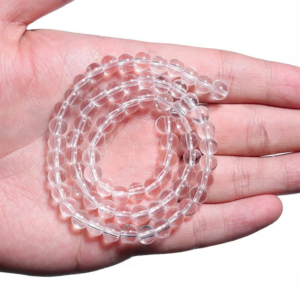 6/8mm Solid Color Glass Beads