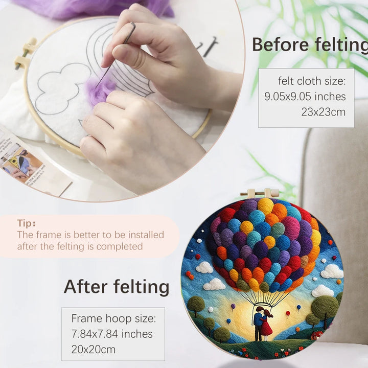 GATYZTORY DIY Wool Felting Painting Kit