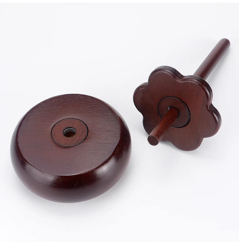Premium 360° Rotating Wooden Yarn Holder
