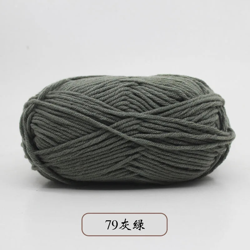 50g 5 Ply Milk Cotton Yarn – Soft Handwoven Knitting & Crochet Wool