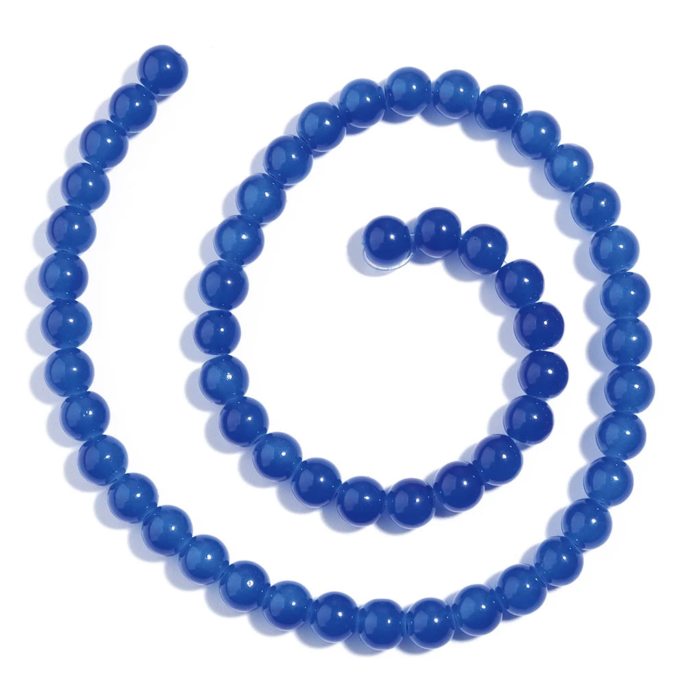 6/8mm Solid Color Glass Beads