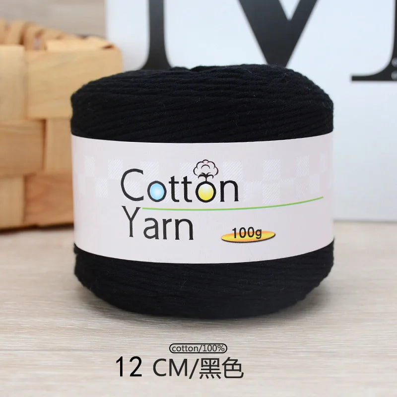100g 100% Cotton Hand Knitting Yarn – Soft Crochet Thread