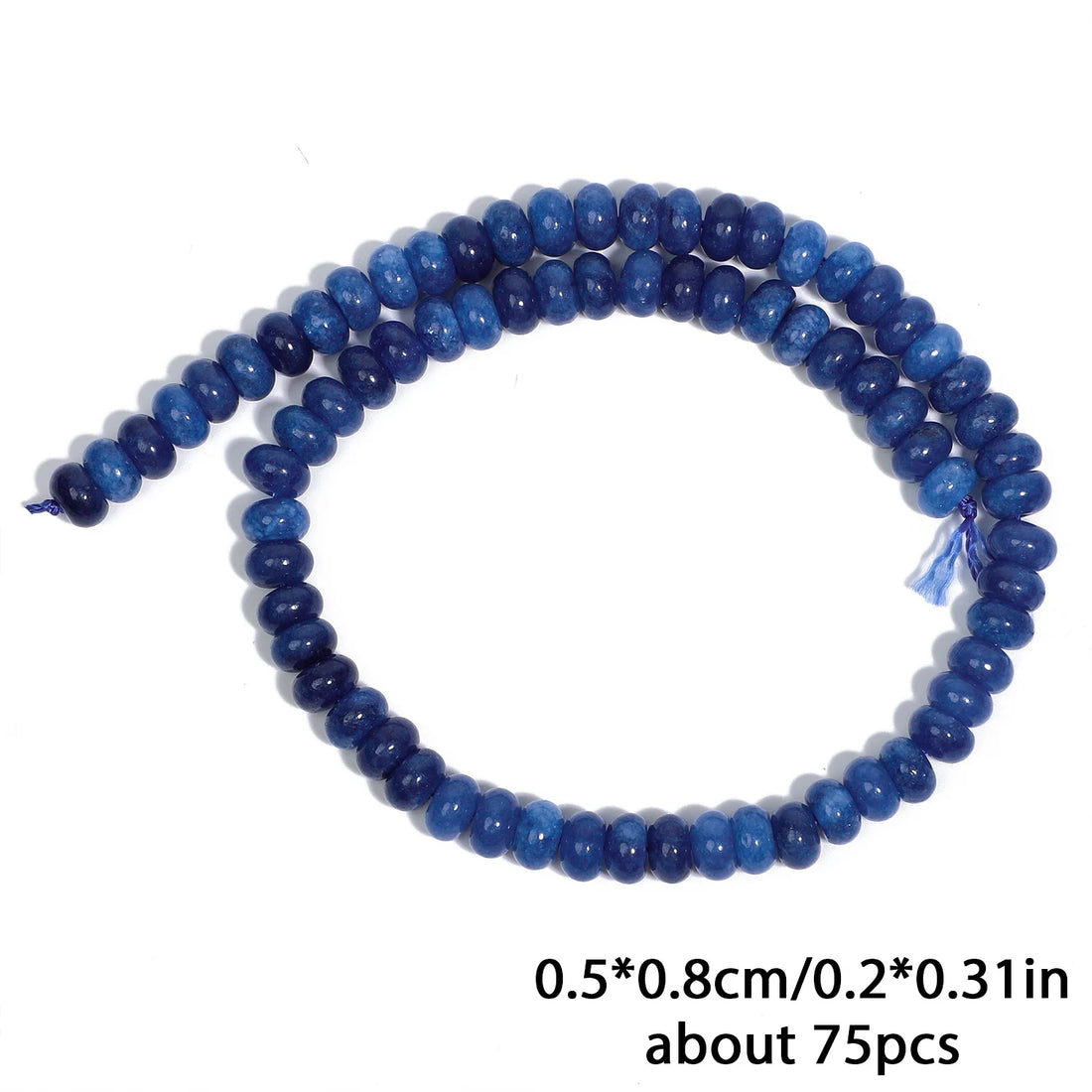 5x8mm Natural Jade Quartz Rondelle Beads