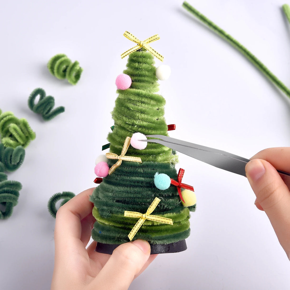 100pcs Chenille Stems – DIY Craft Pipe Cleaners for Kids